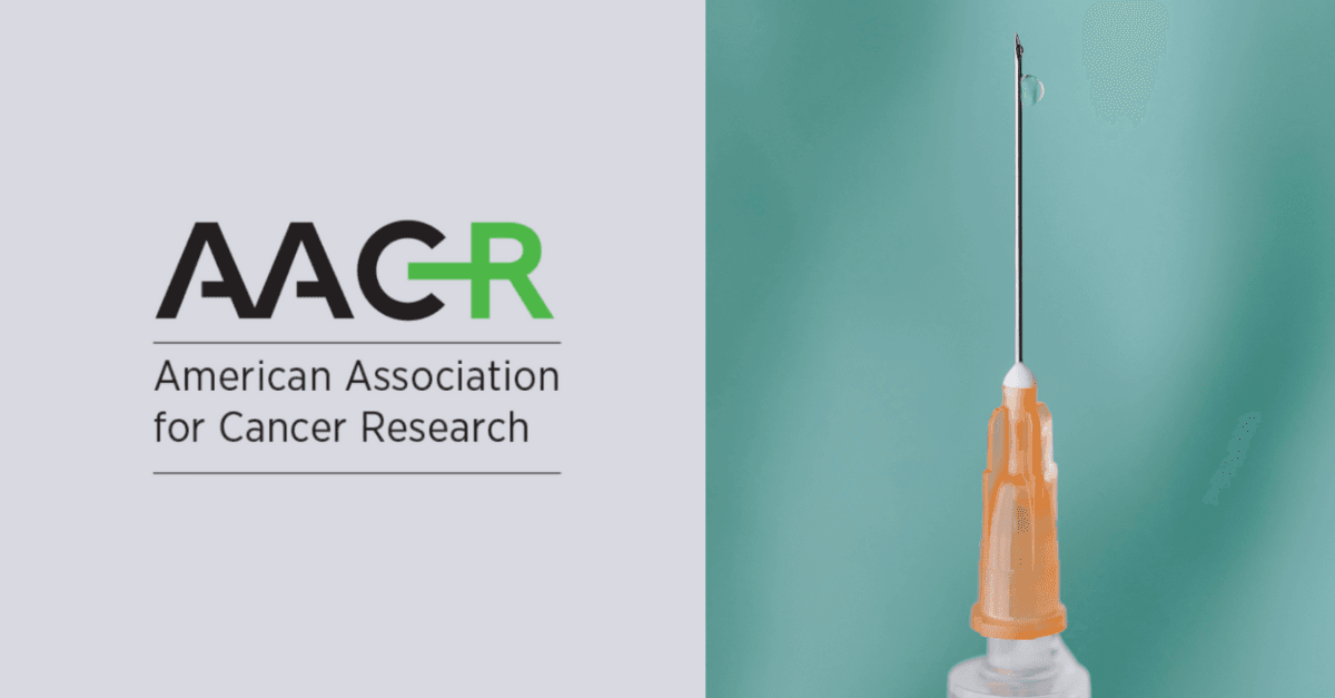 AACR Logo and Vaccine Image AACR Logo and Vaccine Image